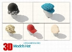 فایل آماده سه بعدی، مدل کلاه3D Models Hat