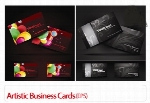 وکتور کارت ویزیت تجاری خلاقانهArtistic Business Cards