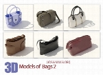 فایل آماده سه بعدی، مدل کیف3D Models of Bags 02