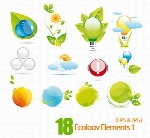 آیکون های جذاب و زیبای محیط زیستEcology Elements 01