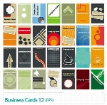 مجموعه کارت ویزیت تجاری رنگی شماره دوازدهBusiness Cards 12