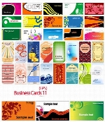 مجموعه کارت ویزیت تجاری رنگی شماره یازدهمBusiness Cards 11