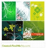 وکتور گل دار ترکیبیCreastock Floral Mix 01