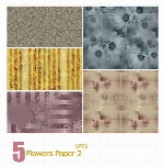پترن های کاغذی گل دارFlowers Paper 02