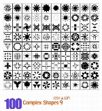 اشکال متنوع شماره نه 100Complex Shapes 09