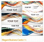 نمونه کارت ویزیت زیبای وکتورElegant Business Cards