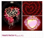 وکتور قلب، رمانتیکHearts Vector 04