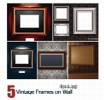مجموعه فریم دیواریVintage Frames on Wall
