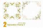 تصاویر لایه باز فریم تزیئنیDecoration Frame 02