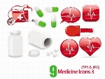 آیکون های وکتور پزشکی، تجهیزات پزشکیMedicine Icons 03