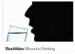فایل آماده ویدئویی نوشیدن آبIStockVideo Silhouette Drinking