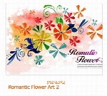 تصویر لایه باز هنری، گل، رمانتیکRomantic Flower Art 02