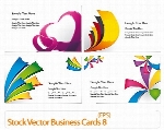 مجموعه کارت ویزیت تجاری شماره هشتStock Vector Business Cards 08