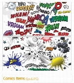 وکتور ترکیبی، لوگوComics Items