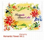 تصویر لایه باز هنری، گل، رمانتیکRomantic Flower Art 01