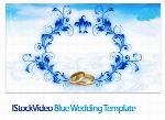 فایل آماده ویدئوی جشن عروسی، حلقه ازدواجIStockVideo Blue Wedding Template