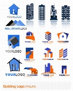 کلکسیون لوگوهای وکتور ساختمان سازیBuilding Logo