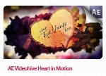 فایل آماده ویدئویی قلب چرخشیAE Videohive Heart in Motion