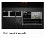 نمونه آماده وب سایت فلش گالری عکسFlash Deeplink Template
