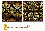 پترن های طلایی، گلدار، گل های طلاییGolden Floral Patterns