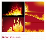 وکتور آتش، تصاویر قرمز رنگVector Fire