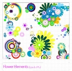 وکتور گل، شکوفهFlower Elements