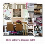 مجله طراحی دکوراسیون، طراحی داخلیStyle at Home October 2009