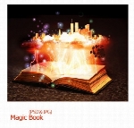 تصویر لایه باز، ترکیبی، موسیقی، هنری، کتابMagic Book