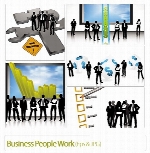 تصاویر وکتور تجاری، افراد در تجارتBusiness People Work