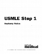 USMLE step 1 anatomy notes