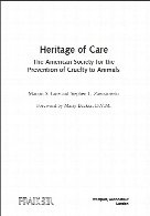 Heritage of care : the American Society for the Prevention of Cruelty to Animals