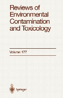 Reviews of environmental contamination and toxicology. Vol. 177 continuation of residue reviews.