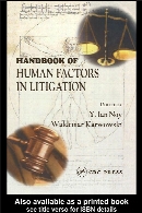 Handbook of human factors in litigation