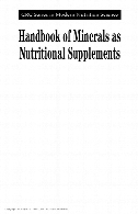 Handbook of minerals as nutritional supplements