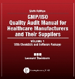 GMP/ISO quality audit manual for healthcare manufacturers and their suppliers 6th ed