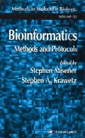 Bioinformatics methods and protocols