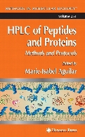 HPLC of peptides and proteins : methods and protocols
