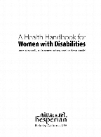 A health handbook for women with disabilities