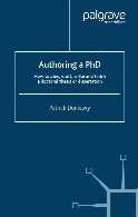 Authoring a PhD : how to plan, draft, write and finish a doctoral thesis or dissertation