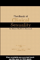Handbook of clinical sexuality for mental health professionals