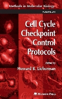 Cell cycle checkpoint control protocols