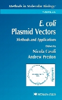 E. coli plasmid vectors : methods and applications