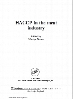 HACCP in the meat industry