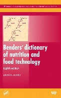 Benders¿ dictionary of nutrition and food Technology. 8