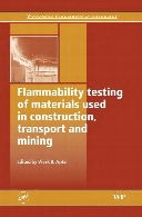 Flammability testing of materials used in construction, transport and mining