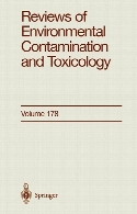 Reviews of environmental contamination and toxicology. V 178