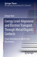 سطح تراز انرژی و ترابری الکترون در فلز / آلی اطلاعات تماس : از واسط برای الکترونیک مولکولیEnergy Level Alignment and Electron Transport Through Metal/Organic Contacts: From Interfaces to Molecular Electronics