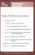ساخت و ساز سهام نمونه کارهاEquity Portfolio Construction