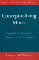 مفهوم موسیقی: ساختار شناختی، نظریه، و تجزیه و تحلیل (مطالعات AMS در سری موسیقی)Conceptualizing Music: Cognitive Structure, Theory, and Analysis (Ams Studies in Music Series)