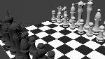 Low Poly Chess - Black & White